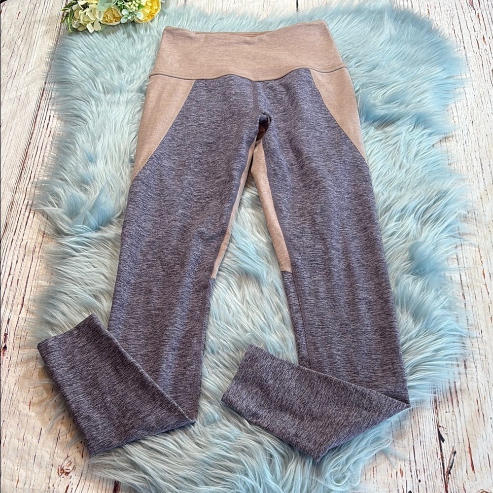Beyond Yoga Off Duty High Waisted Colorblock Long Leggings sz S
